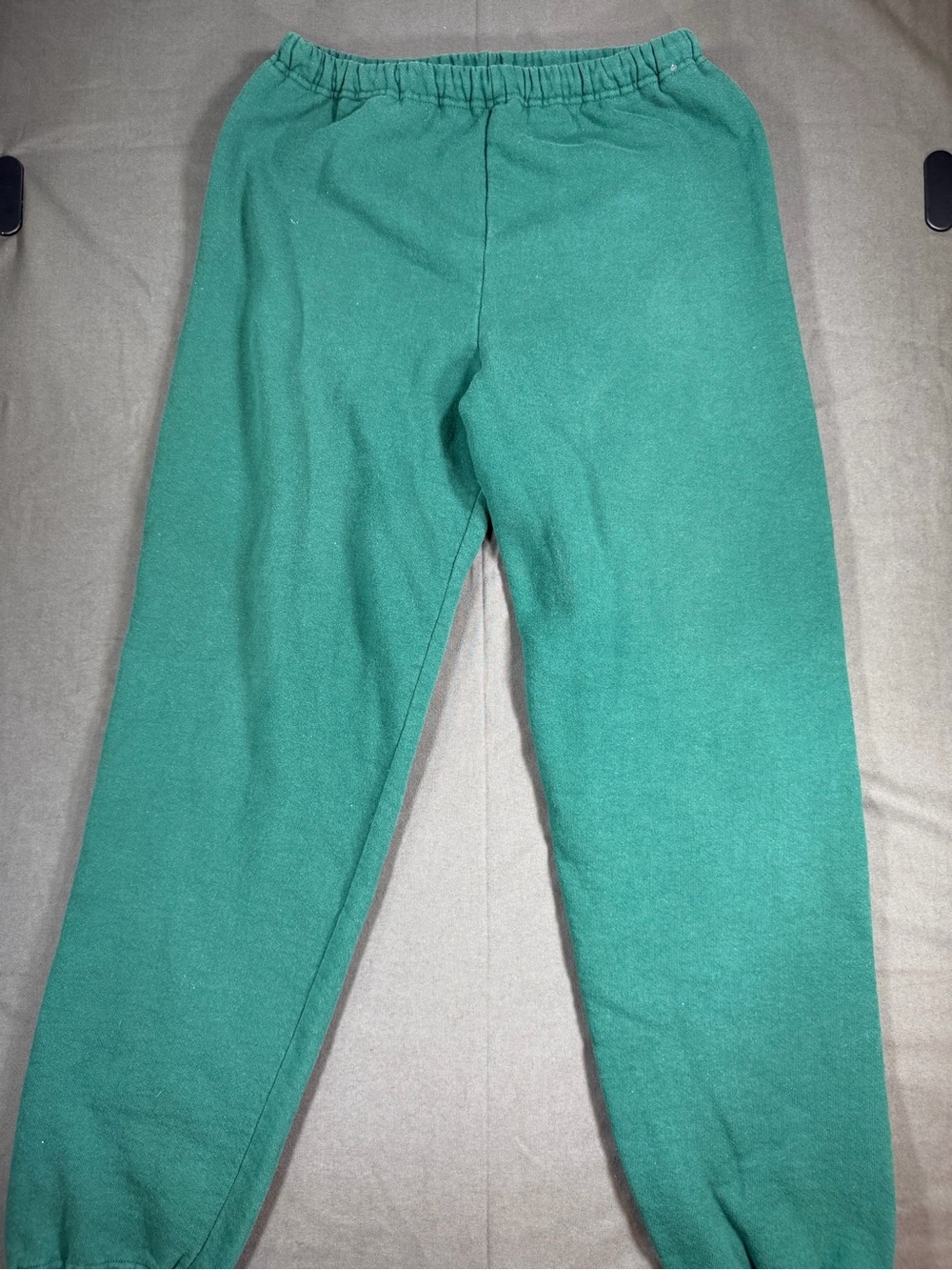 Russell Athletic 90s Green Drawstring Elastic-Waist Sweatpants Made in USA